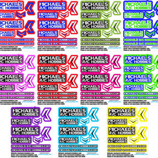 MRC Hobbies Products MRCG110MixedPack  MRC 1/12 Sticker Sheet - Mix Colors Pack