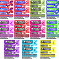 MRC Hobbies Products MRCG110MixedPack  MRC 1/12 Sticker Sheet - Mix Colors Pack