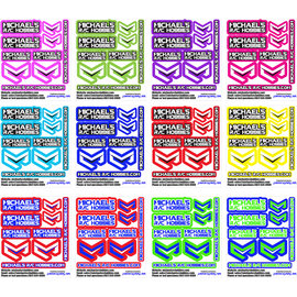 MRC Hobbies Products MRCG112MixedPack  MRC 1/12 Sticker Sheet - Mix Colors Pack