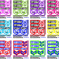 MRC Hobbies Products MRCG112MixedPack  MRC 1/12 Sticker Sheet - Mix Colors Pack