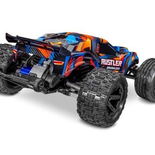 Traxxas TRA37454-4  Orange Rustler 2WD Brushless