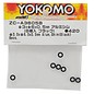 Yokomo YOKZC-A3605BA  Black 3x6x0.5mm Aluminum Shim (8)