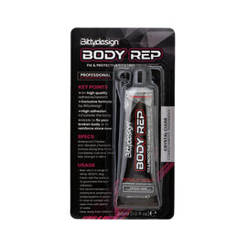 Bittydesign BDYGLU-REP28  Body Rep' Fix & Protective Coating Adhesive/Sealant (Crystal Clear) (28ml)