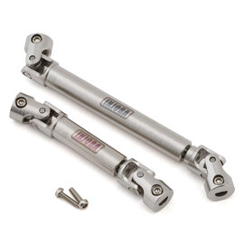 Injora INJSCX24-153SR  Injora Axial SCX24 Steel Drive Shafts Set (Silver) (D-Shape) (Gladiator/Power Wagon) (155mm Wheelbase)