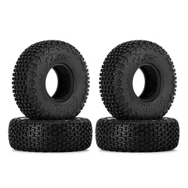 Injora INJT7021  Injora Axial SCX30 0.7" XHX Pin Micro Rock Crawler Tires (4) (40mm OD) (S5) w/Foam Inserts