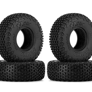 Injora INJT7021  Injora Axial SCX30 0.7" XHX Pin Micro Rock Crawler Tires (4) (40mm OD) (S5) w/Foam Inserts