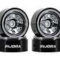 Injora INJW7001TI-18  Injora Axial SCX30 D18 0.7" 6-Spoke Aluminum Micro Rock Crawler Beadlock Wheels (Titanium) (4) (4g ea)