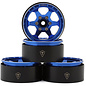 TREAL TLHTWHEEL-136  Type H 1.9" 6-Spoke Beadlock Wheels (Blue) (4)