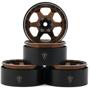 TREAL TLHTWHEEL-69  Type H 1.9" 6-Spoke Beadlock Wheels (Copper) (4)