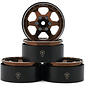 TREAL TLHTWHEEL-69  Type H 1.9" 6-Spoke Beadlock Wheels (Copper) (4)