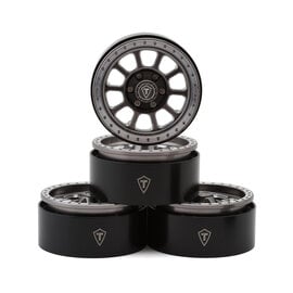 TREAL TLHTWHEELS-07  1.9" Type C Multi-Spoke Aluminum Crawler Beadlock Wheels (Titanium) (4) (116g ea)
