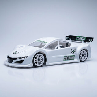 Avalon Racing AV-001-07  Avalon Vortex 1:10 Touring Body Shell 190mm 0.7mm w/  MaxSpec-20 High Downforce TC Wing