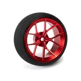 Spektrum SPM-1081  Aluminum Wide Wheel, Spoke, Red