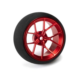 Spektrum SPM-1081  Aluminum Wide Wheel, Spoke, Red