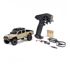 Axial Racing AXI-3289T2  SCX30 Toyota Tacoma TRD Pro Extreme Off-Road 4X4 RTR Brushed Rock Crawler, Tan