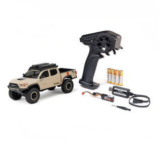 Axial Racing AXI-3289T2  SCX30 Toyota Tacoma TRD Pro Extreme Off-Road 4X4 RTR Brushed Rock Crawler, Tan
