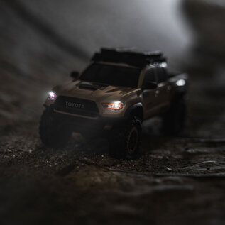 Axial Racing AXI-3289T2  SCX30 Toyota Tacoma TRD Pro Extreme Off-Road 4X4 RTR Brushed Rock Crawler, Tan