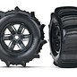 Traxxas TRA7773   X-Maxx Paddle Tires & Black Wheels (2)