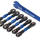 Traxxas TRA8341X  4-Tec 2.0 Blue Anodized Aluminum Turnbuckles & Wrench