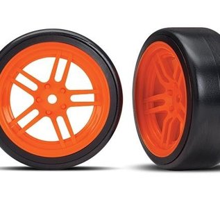 Traxxas TRA8376A  4-Tec 2.0 Orange Front 1.9" Drift Wheels (2)