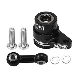 Injora INJGROM-11BK  Aluminum 25T Servo Saver Set, 1/16 ARRMA GROM