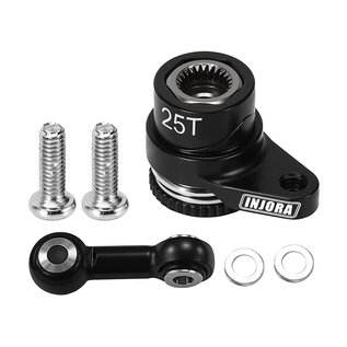 Injora INJGROM-11BK  Aluminum 25T Servo Saver Set, 1/16 ARRMA GROM