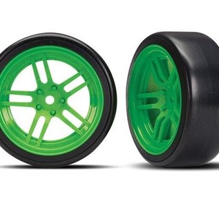 Traxxas TRA8376G  4-Tec 2.0 Green Front 1.9" Drift Wheels (2)
