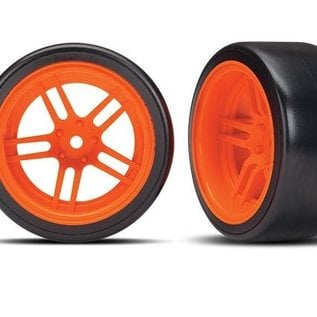 Traxxas TRA8377A  4-Tec 2.0 Orange Rear 1.9" Drift Wheels (2)