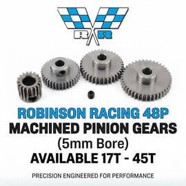 Robinson Racing Robinson Racing 48P Machined Pinion Gear (5mm Bore) (Available 17T-45T)