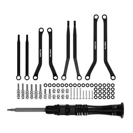 Injora INJSCX30-02BK  Injora Axial SCX30 Aluminum High Clearance Suspension Links Set (Black)