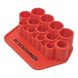 RC DISCHARGER RCD-SDH-MIP2-RED  Screwdriver MIP Gen 2 Holder with Parts Tray - Red