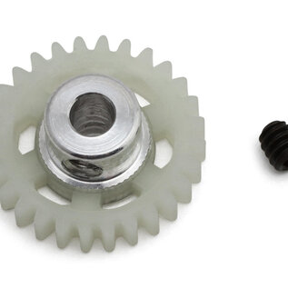 JK Products JKPG428P  48P 28T White Plastic Pinion Gear V2 (3.17mm Bore) 428