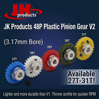 JK Products JK Products 48P Plastic Pinion Gear V2 (3.17mm Bore) (Available 27T-31T)