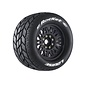 Louise RC LOULT3324X  MFT ST-Rocket Sport 1/8 Stadium Truck Tires, 0" & 1/2" Offset, 17mm Removable Hex, on Black Rim (2)