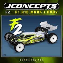 J Concepts J-Concepts R1 R1B Mark 1 "F2" 2WD Buggy Body w/6.5" Aero Wing (Clear)