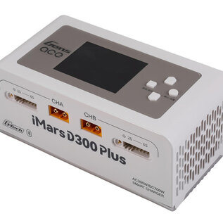 Gens Ace GEA300WPLUS-UW  iMars D300 Plus G-Tech Smart Dual AC/DC Charger (White) (6S/16A) (AC-300W) (DC-350W x2) w/Bluetooth