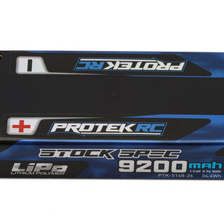 Protek RC PTK-5148-26  1S 150C Low IR Si-Graphene "Stock Spec" Shorty LiPo Battery (3.7v/9200mah) (ROAR Approved)