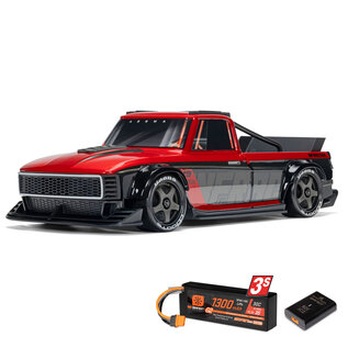 Arrma ARA2315ST1  1/12 INFRACTION GROM 3S 4X4 Ready-To-Run Brushless All-Road Street Bash (Battery & Charger Included), Red/Black