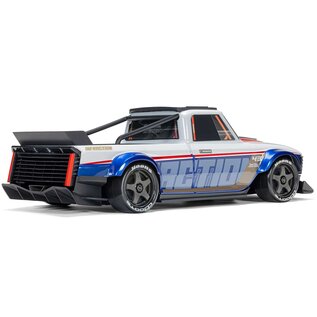 Arrma ARA2315T1  1/12 INFRACTION GROM 3S 4X4 Ready-To-Run Brushless All-Road Street Bash, Blue/Red