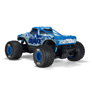 Arrma ARA4437T2  1/8 QUAKE 4S DSC 4X4 RTR Brushless Monster Truck, White/Blue