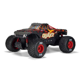 Arrma ARA4437T1  1/8 QUAKE 4S DSC 4X4 RTR Brushless Monster Truck, Black/Red