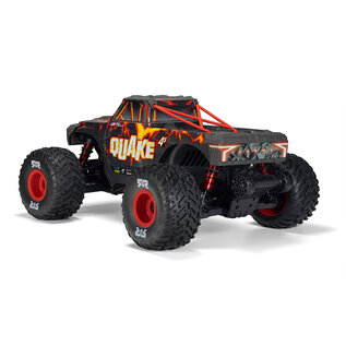 Arrma ARA4437T1  1/8 QUAKE 4S DSC 4X4 RTR Brushless Monster Truck, Black/Red