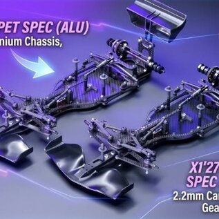 Xray XRA370711  XRAY X1'27 - Luxury 1/10 Formula F1 Carbon