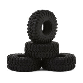 Injora INJT7024  0.7" King Trekker Micro Rock Crawler Tires (4) (40mm OD) (S5) w/Foam Inserts