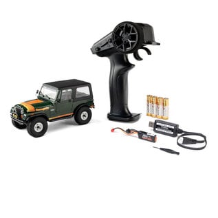 Axial Racing AXI-3273T2  SCX30 Jeep CJ-7 Renegade 4X4 RTR Brushed Rock Crawler (Battery & Charger Included), Green