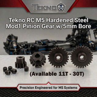 Tekno RC Tekno RC "M5" Hardened Steel Mod1 Pinion Gear w/5mm Bore