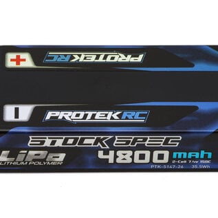 Protek RC PTK-5147-26  2S 150C Low IR Si-G "Stock Spec" LCG Shorty LiPo Battery (7.4V/4800mAh) (ROAR Approved)