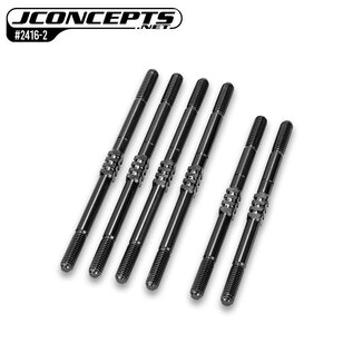 J Concepts JCO2416  JConcepts RC10T6.2/SC6.2 Black Titanium Turnbuckle Set
