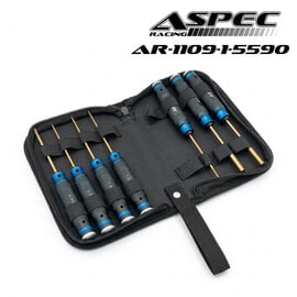 ASPEC Racing AR-1109-1-5590 ASPEC Racing Mini/Micro Tool Set with Bag (7pcs Tools)