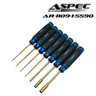 ASPEC Racing AR-1109-1-5590 ASPEC Racing Mini/Micro Tool Set with Bag (7pcs Tools)